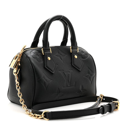 Empreinte Monogram Giant Speedy Bandouliere 20 Black