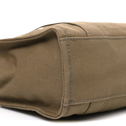 Cotton Canvas Small The Traveler Tote Bag Slate Green