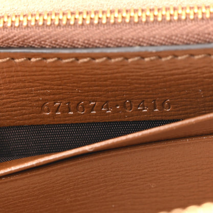 GG Supreme Monogram Azalea Calfskin Mini Retro Interlocking G Mini Shoulder Bag Beige Ebony Brown Sugar