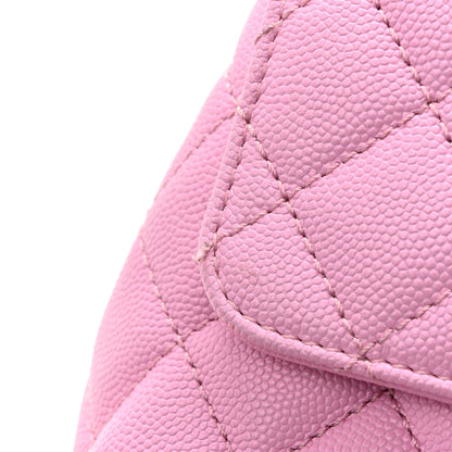 Caviar Quilted Small Coco Chain Handle Flap Lilac