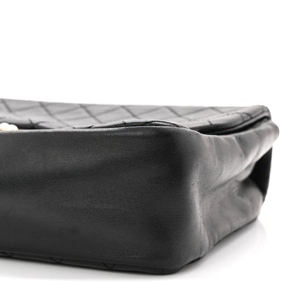 Lambskin Medium Westminster Pearl Flap Black