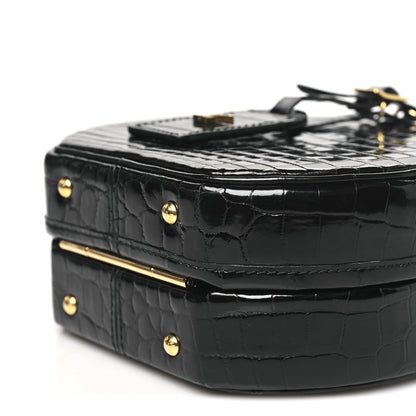 Crocodile Petite Boite Chapeau Black