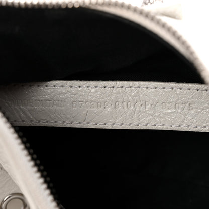 Agneau Arena Le Cagole Shoulder Bag XS Optic White