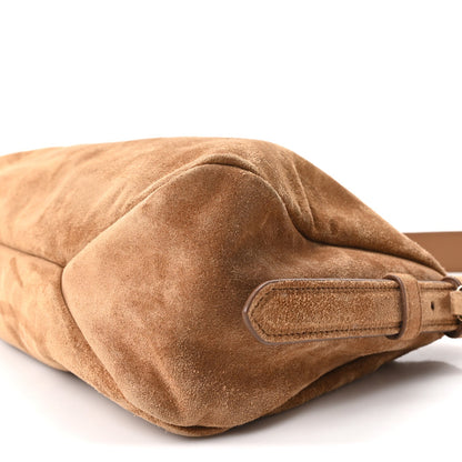 Scamosciato Suede Medium Aimee Shoulder Bag Cacao
