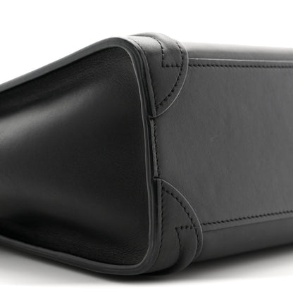 Smooth Calfskin Nano Luggage Black