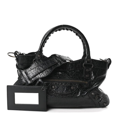 Agneau Arena Classic Hardware Le City First Bag Black