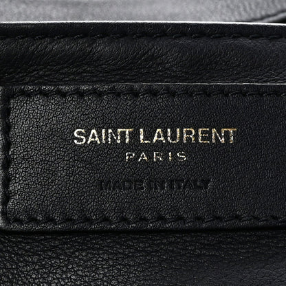 Calfskin Suede Small Monogram Downtown Cabas Navy Blue