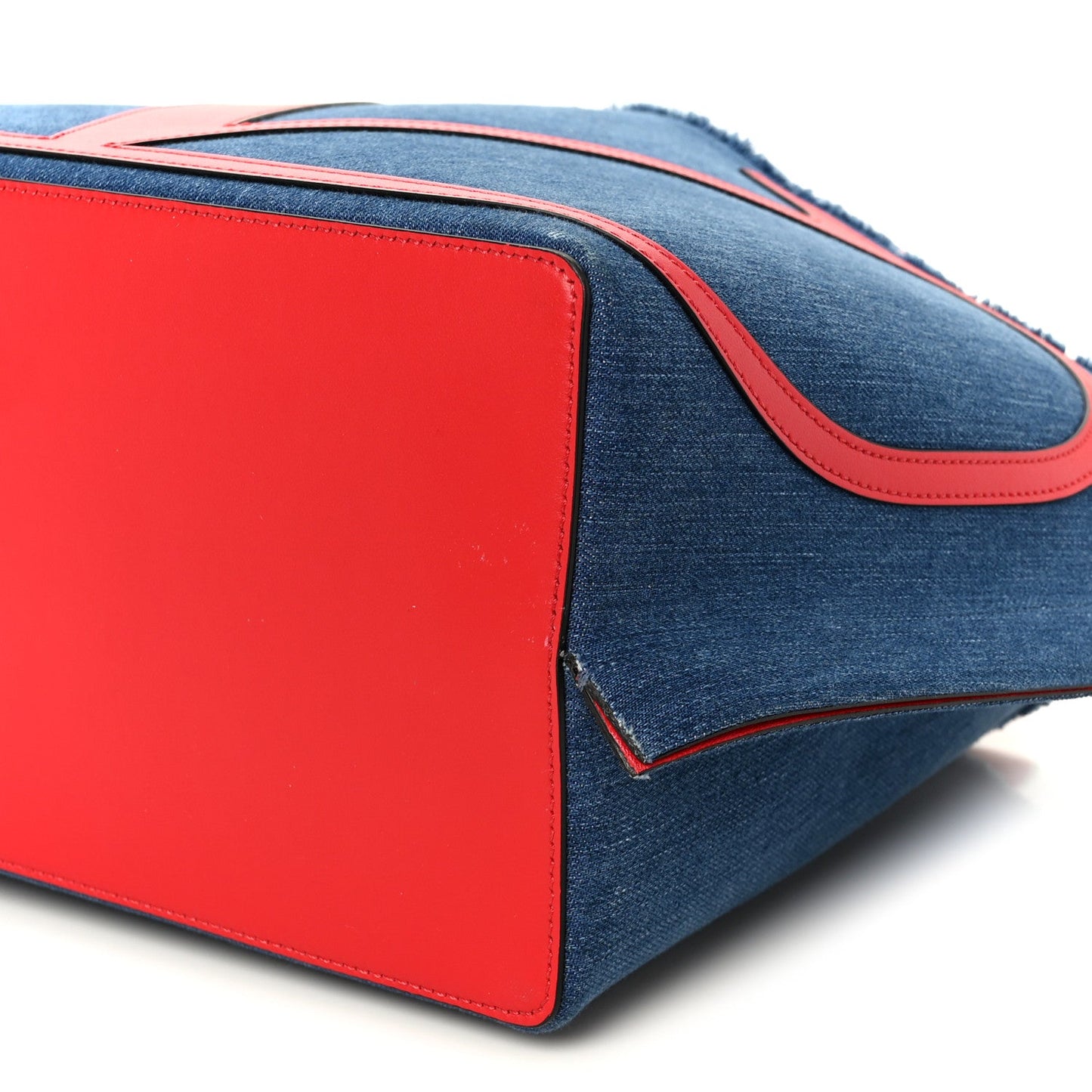 Denim Small Escape Tote Blue Red