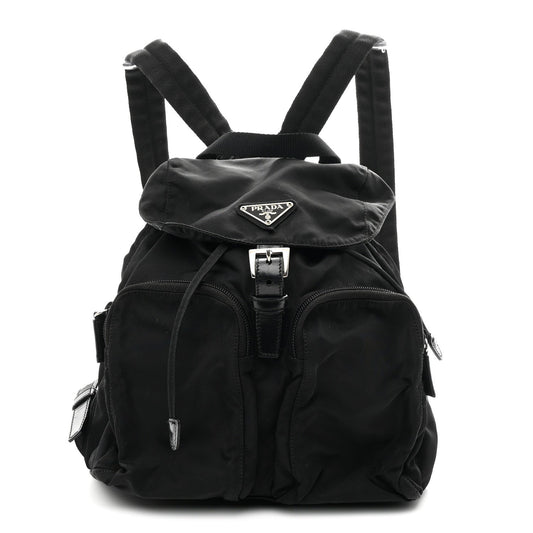 Nylon Vela Medium Backpack Black