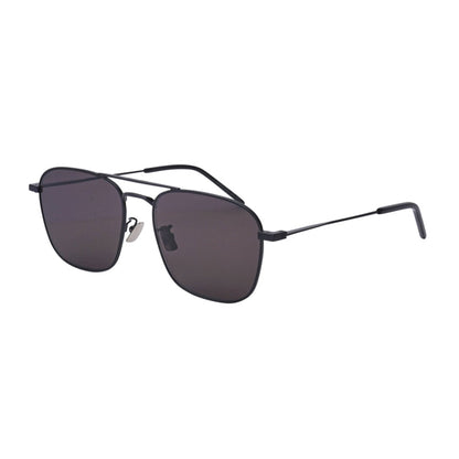 Saint Laurent Sunglasses Aviator Full Rim, Silver Frame and Green Lens SL309003