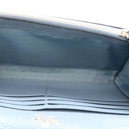 Pebbled Calfskin Rockstud Flip Lock Wallet On Chain Niagara