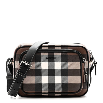 Canvas Check Paddy Messenger Birch Brown