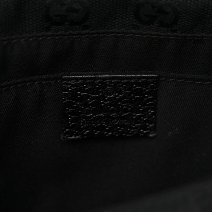 Monogram Web Belt Pouch Bag Black