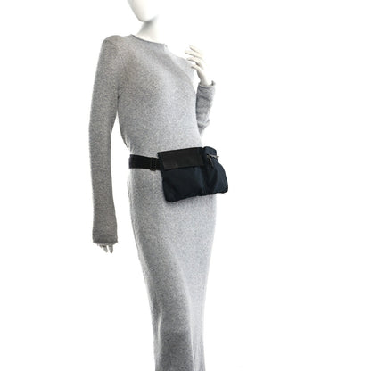 GG Monogram Double Pocket Belt Bag Black