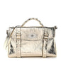 Metallic Crinkled Calfskin Medium Alexa Gold