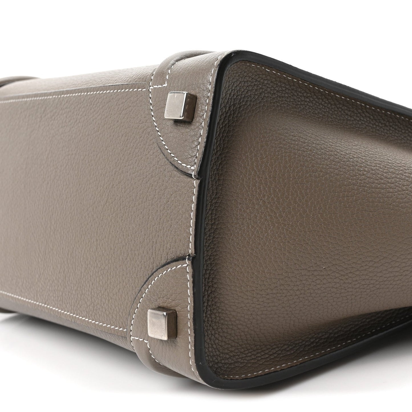 Drummed Calfskin Micro Luggage Souris