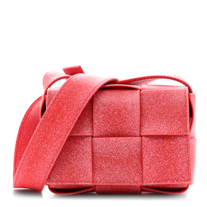 Rubber Maxi Intrecciato Extra Mini Cassette Crossbody Bag Firework