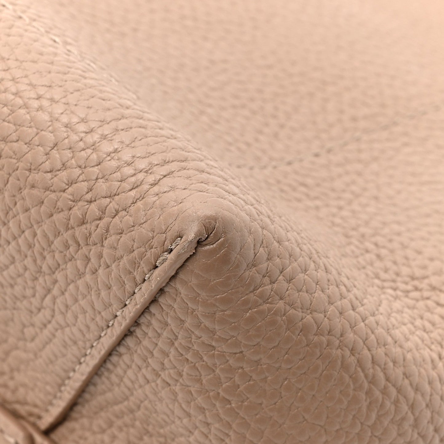 Pebbled Calfskin Small Everyday Cabas Biscotto
