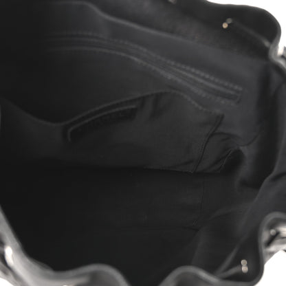 Calfskin Quilted Large Urban Spirit Backpack Black