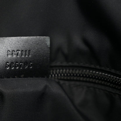 GG Supreme Monogram Web Messenger Bag Black