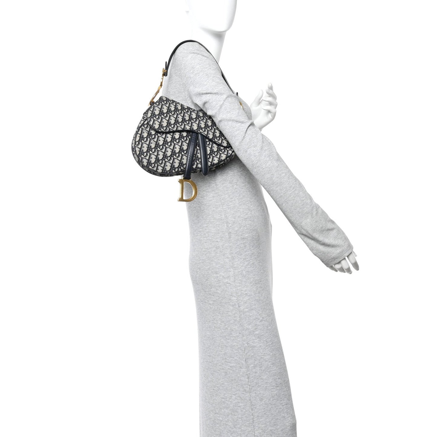 Oblique Saddle Bag Blue