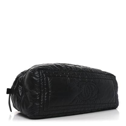 Nylon Coco Cocoon Large Reversible Tote Black
