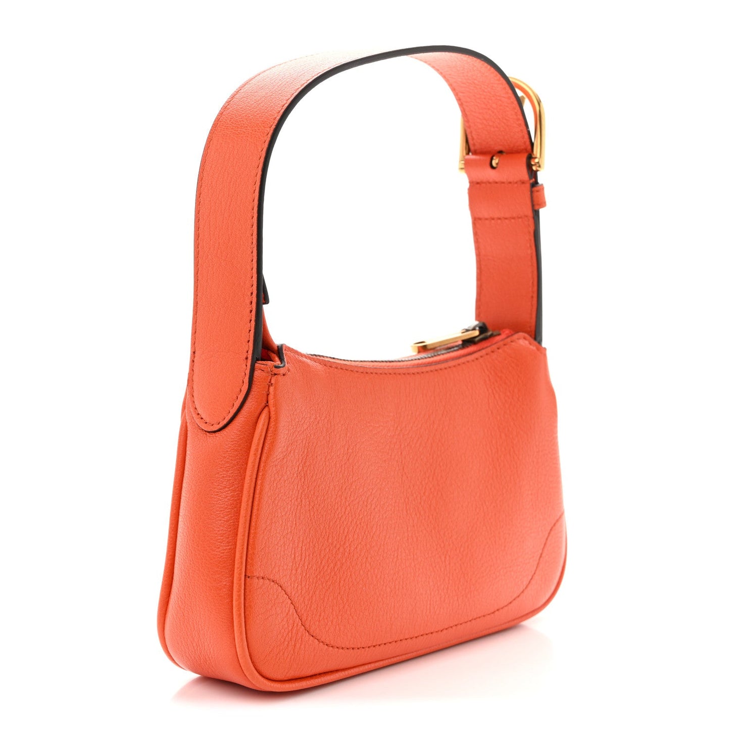 Goatskin Mini Aphrodite Shoulder Bag Orange
