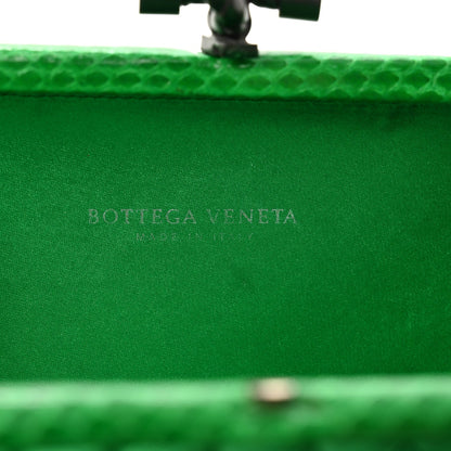 Satin Intreccio Impero Ayers Knot Clutch Parakeet