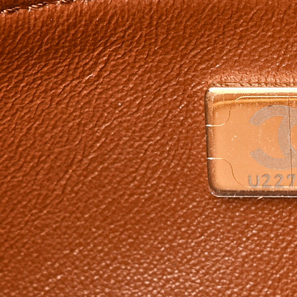Suede Calfskin Small Souplissimo Maxi Flap Camel