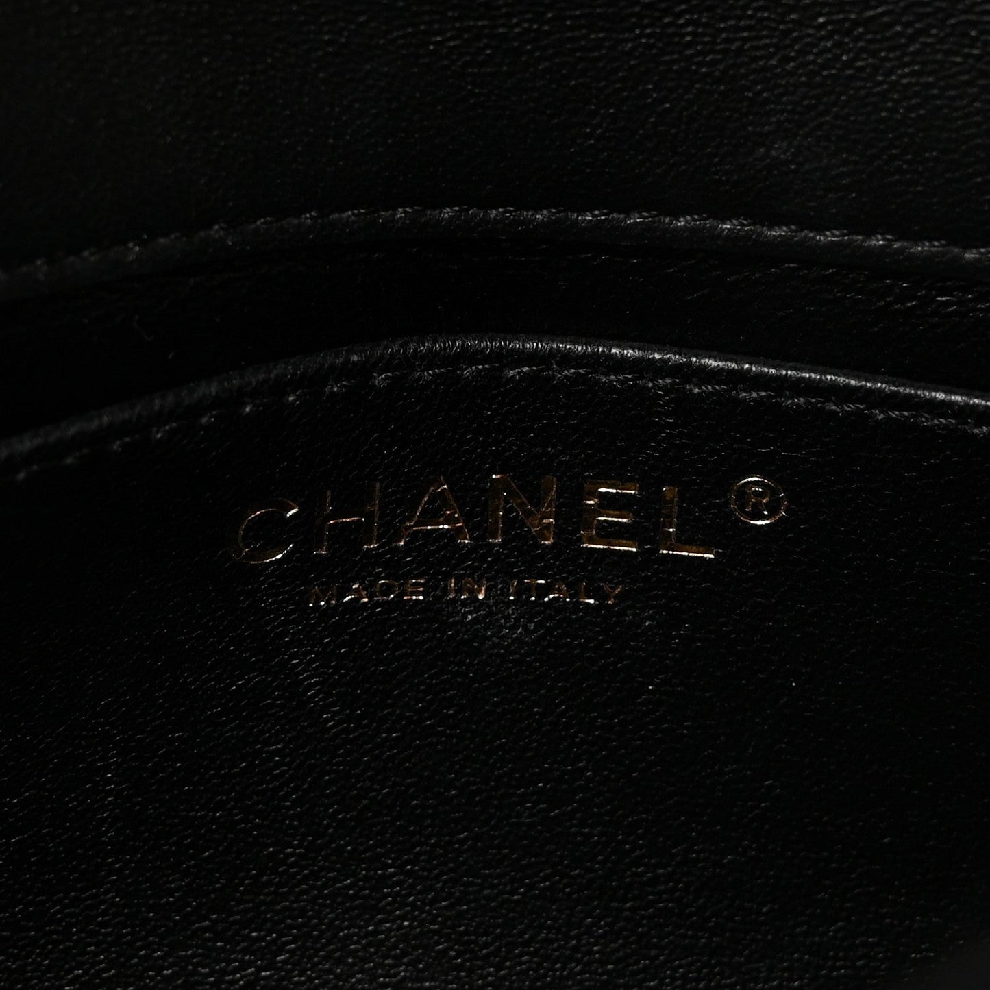 Lambskin Resin Quilted Top Handle Flap Black