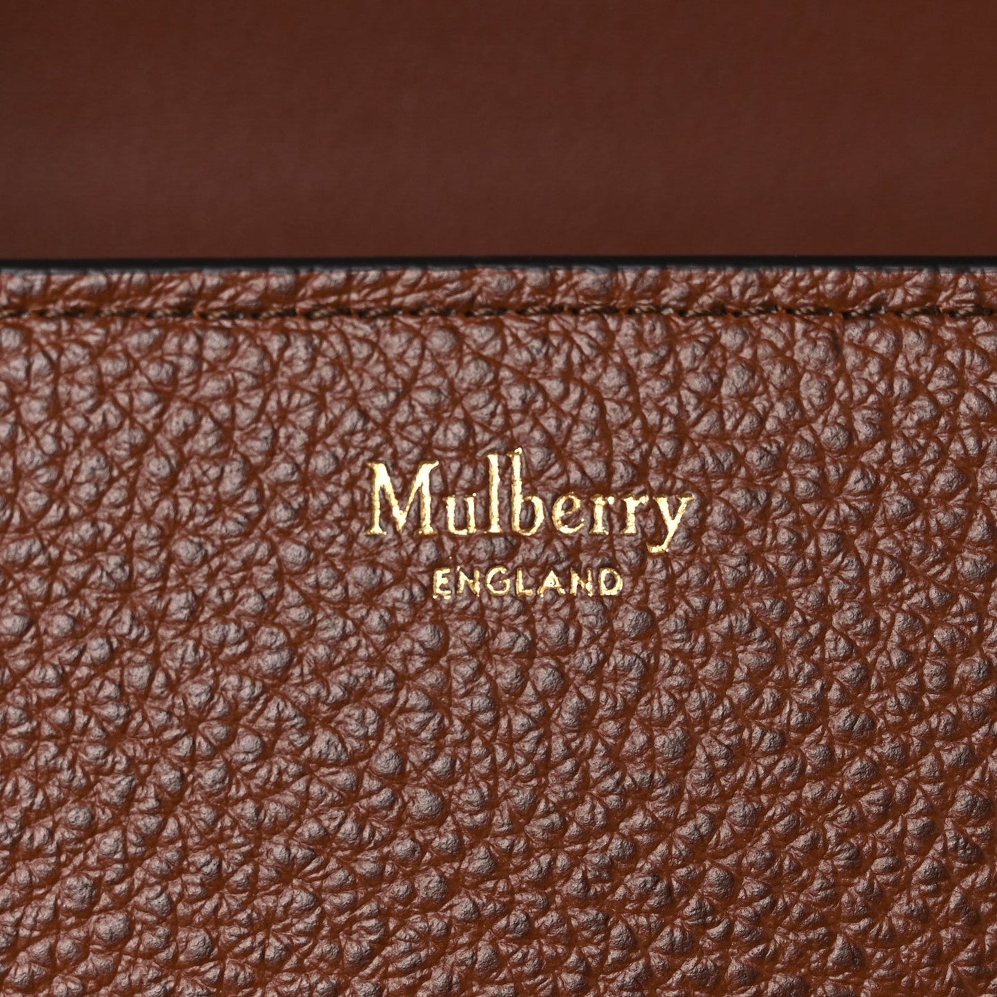 Natural Grained Calfskin Small Darley Satchel Oak
