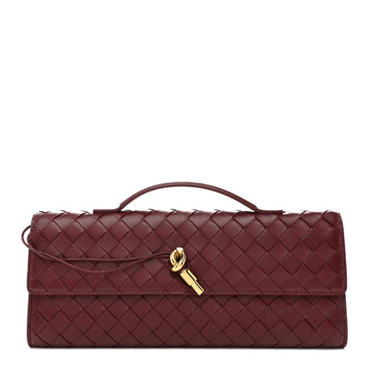 Nappa Intrecciato Long Andiamo Top Handle Clutch Barolo