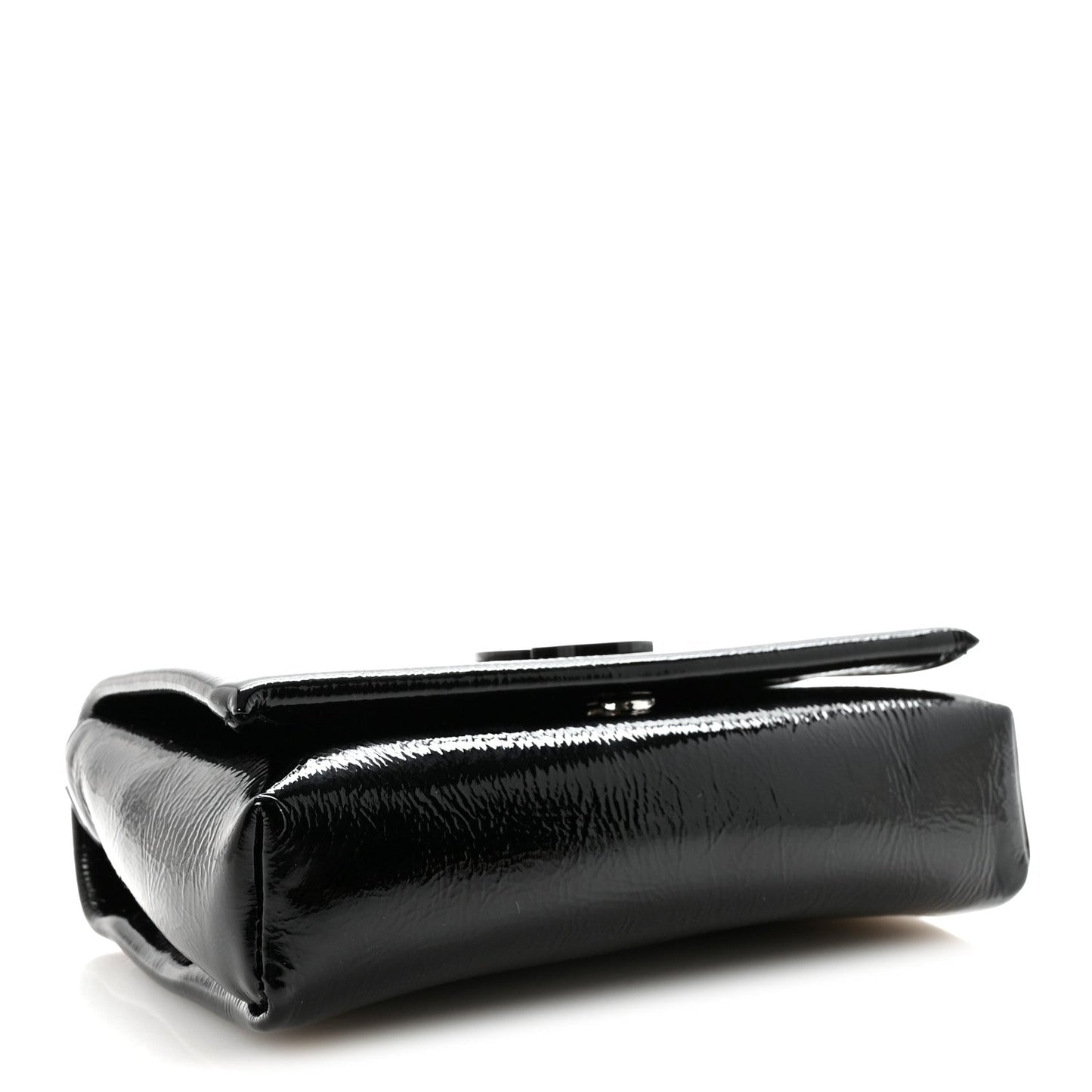 Naplak Patent Calfskin Monochrome Loubi54 Shoulder Bag Zaffiro