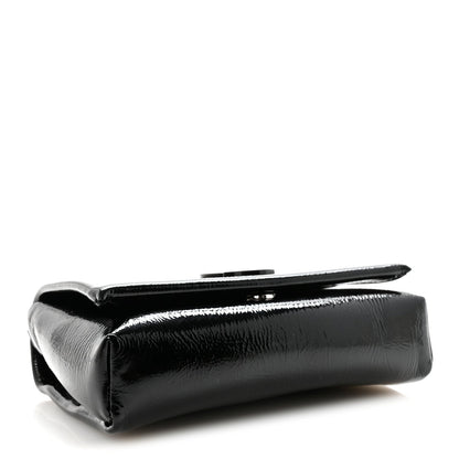 Naplak Patent Calfskin Monochrome Loubi54 Shoulder Bag Zaffiro