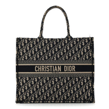 Oblique Large Book Tote Blue Multicolor