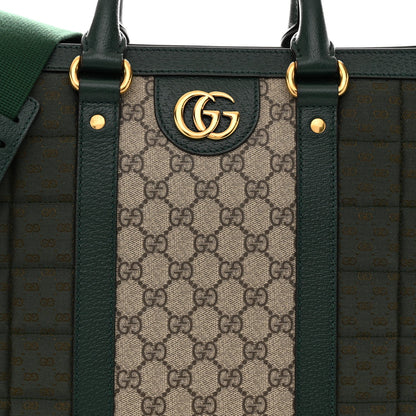 Monogram GG Mignon Textured Dollar Calfskin GG Supreme Monogram Quilted Mini GG Large Tote Bag Green Beige Ebony