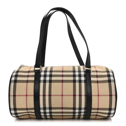Nova Check Barrel Bag Black