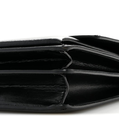 Calfskin Medium Monogram Sunset Satchel Black