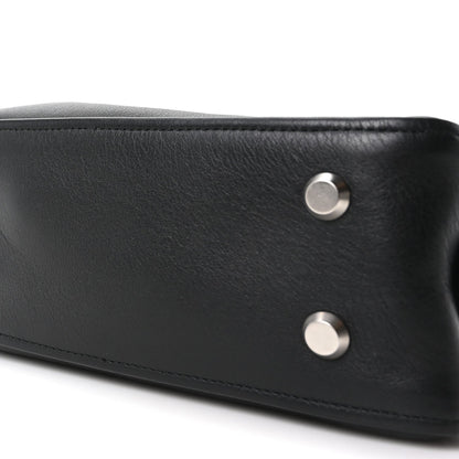 Calfskin S Triangle Duffle Black