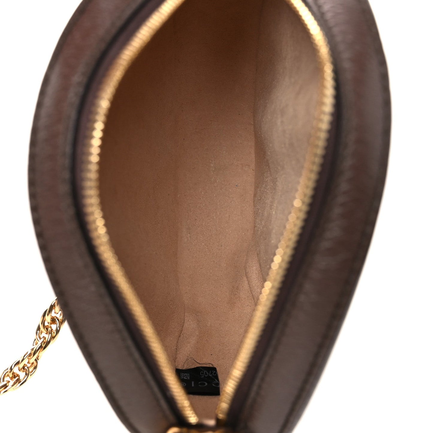 GG Supreme Monogram Web Mini Ophidia Round Shoulder Bag Brown