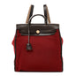 Toile Vache Calfskin Herbag 30 PM Backpack Orange Red