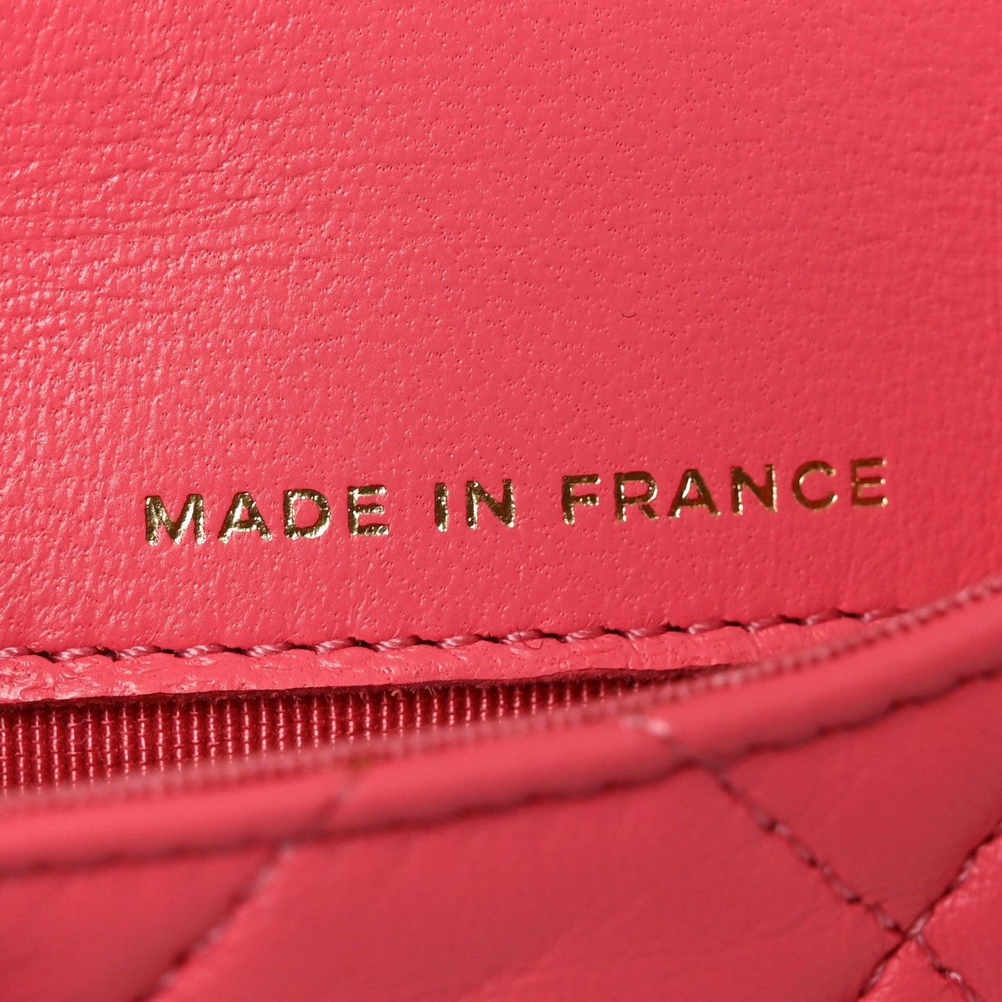 Lambskin Quilted Mini Chain Belt Bag Pink