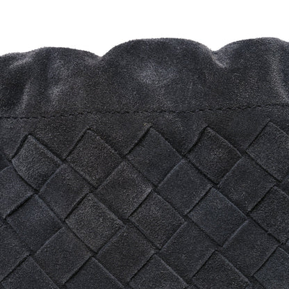 Suede Calfskin Intrecciato Medium Dustbag Grey