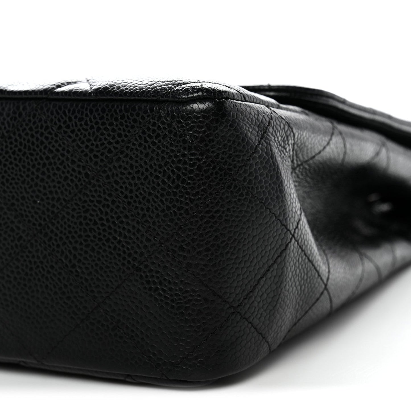 Caviar Quilted Jumbo Single Flap Black