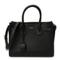 Grained Calfskin Small Sac De Jour Black