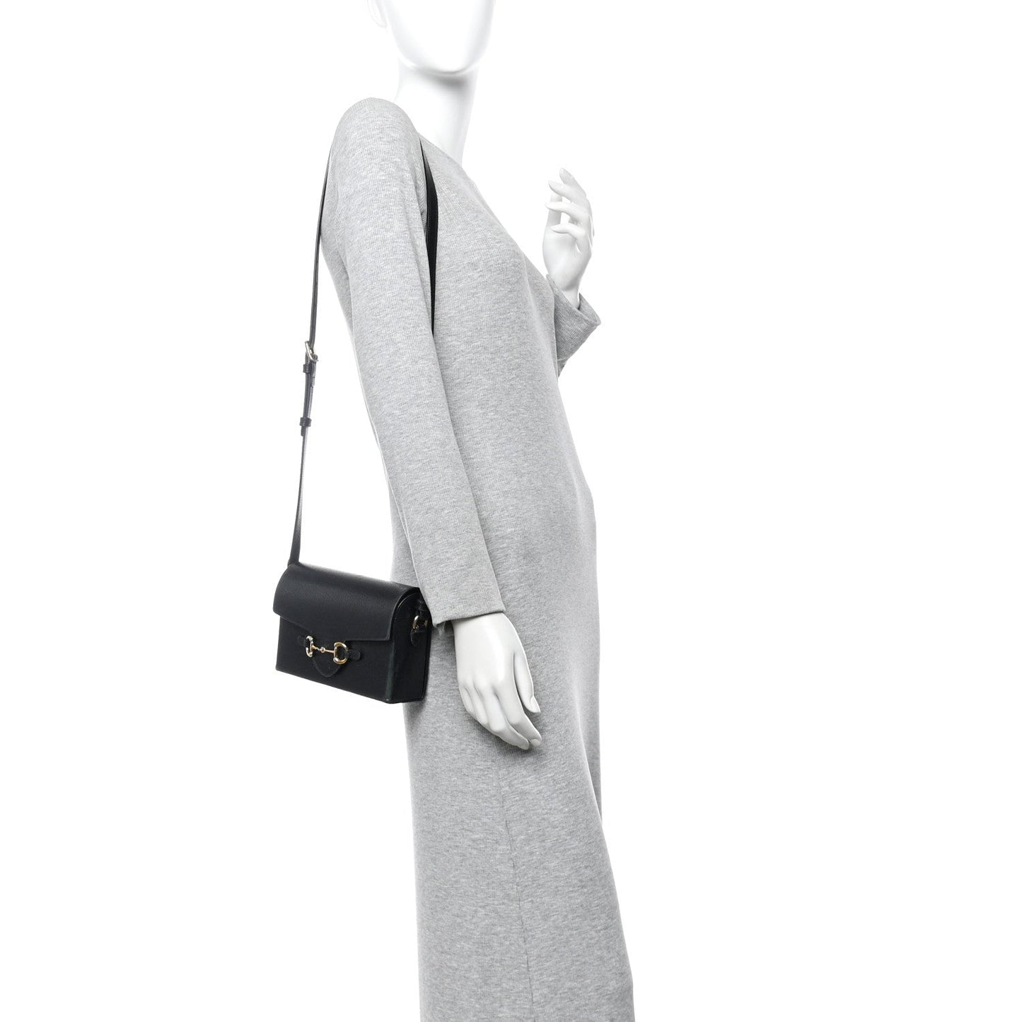 Calfskin Horsebit 1955 Shoulder Bag Black