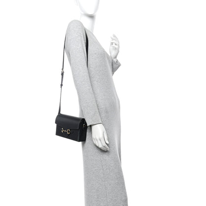 Calfskin Horsebit 1955 Shoulder Bag Black