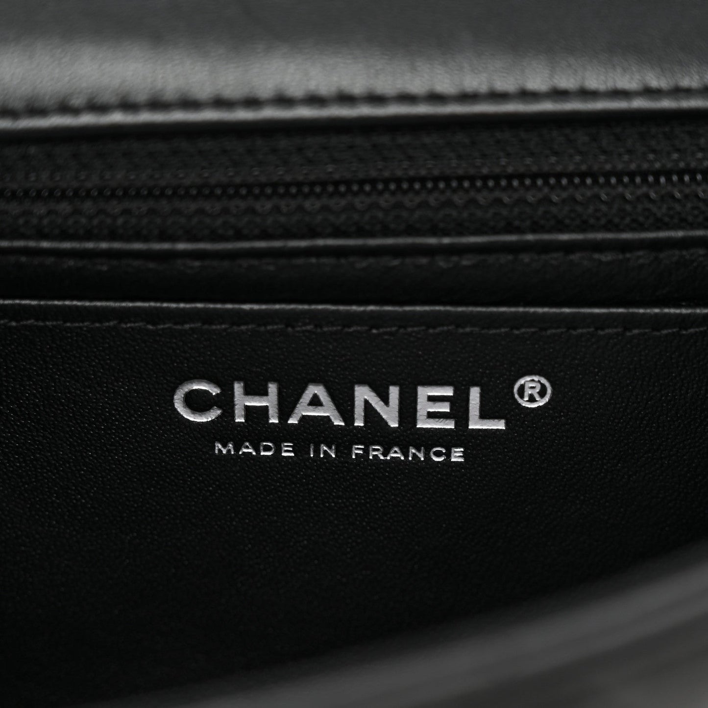 Lambskin Quilted Mini Rectangular Flap So Black