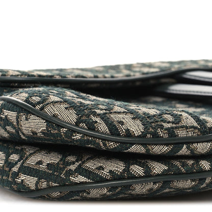 Oblique Saddle Bag Green