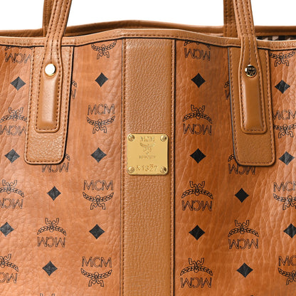 Visetos Medium Liz Reversible Shopper Tote Cognac